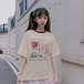 ✞ カラーラウンドネックプリント柄♥カワイイ♥Tシャツ シャツブラウス スウィート ガーリー ✞ゴスロリ SM ミリ 甘ロリ クラロリ 和ロリ エレガント 黒ロリ 姫ロリ 華ロリ BB-BB8107269