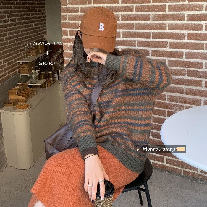 スタンダードセーター スタイルコート オータムウィンタールーズ レトロ 秋物 冬物 モンロー90251798871