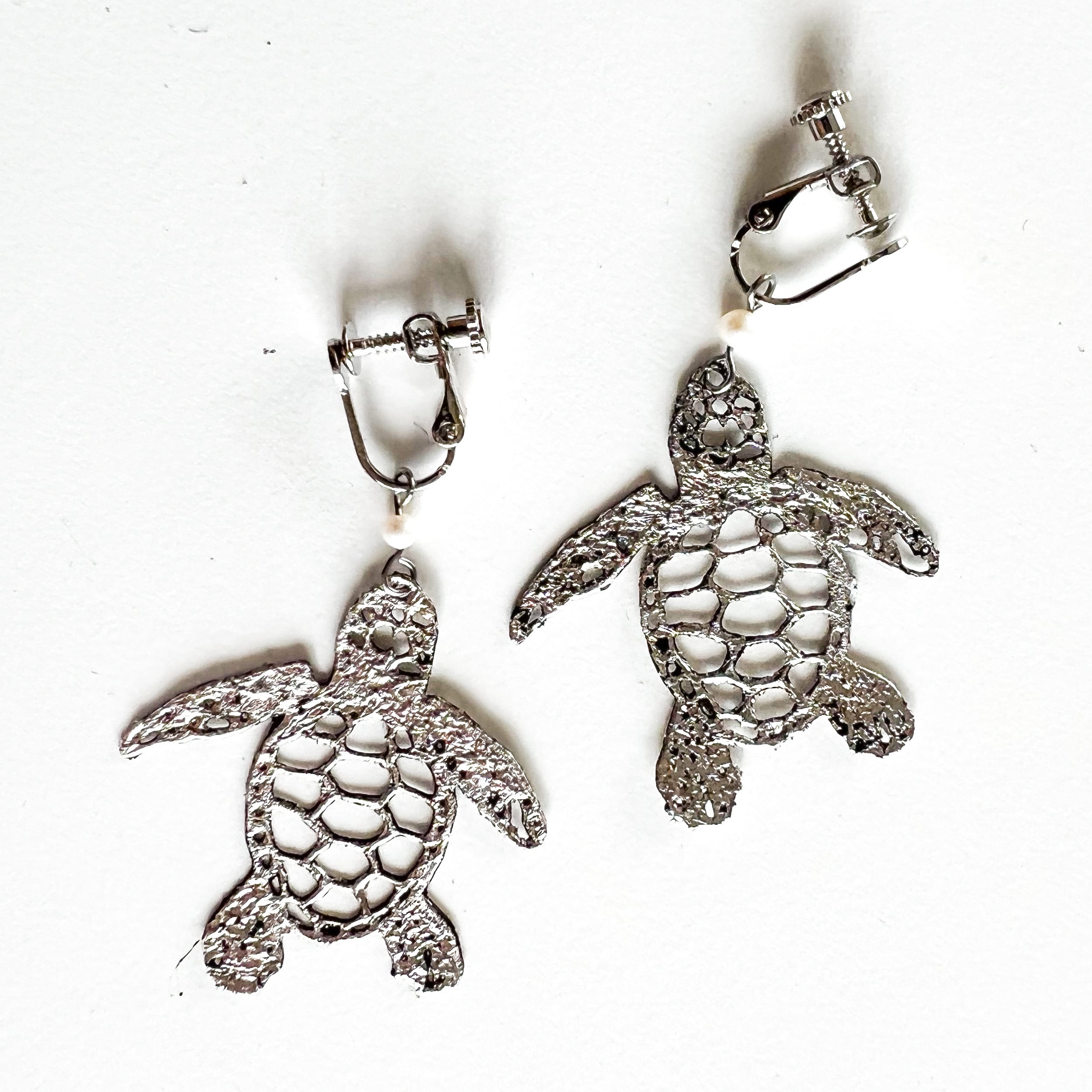 HAKU】＜亀＞ ピアス・イヤリング | KIRIEBIJOU