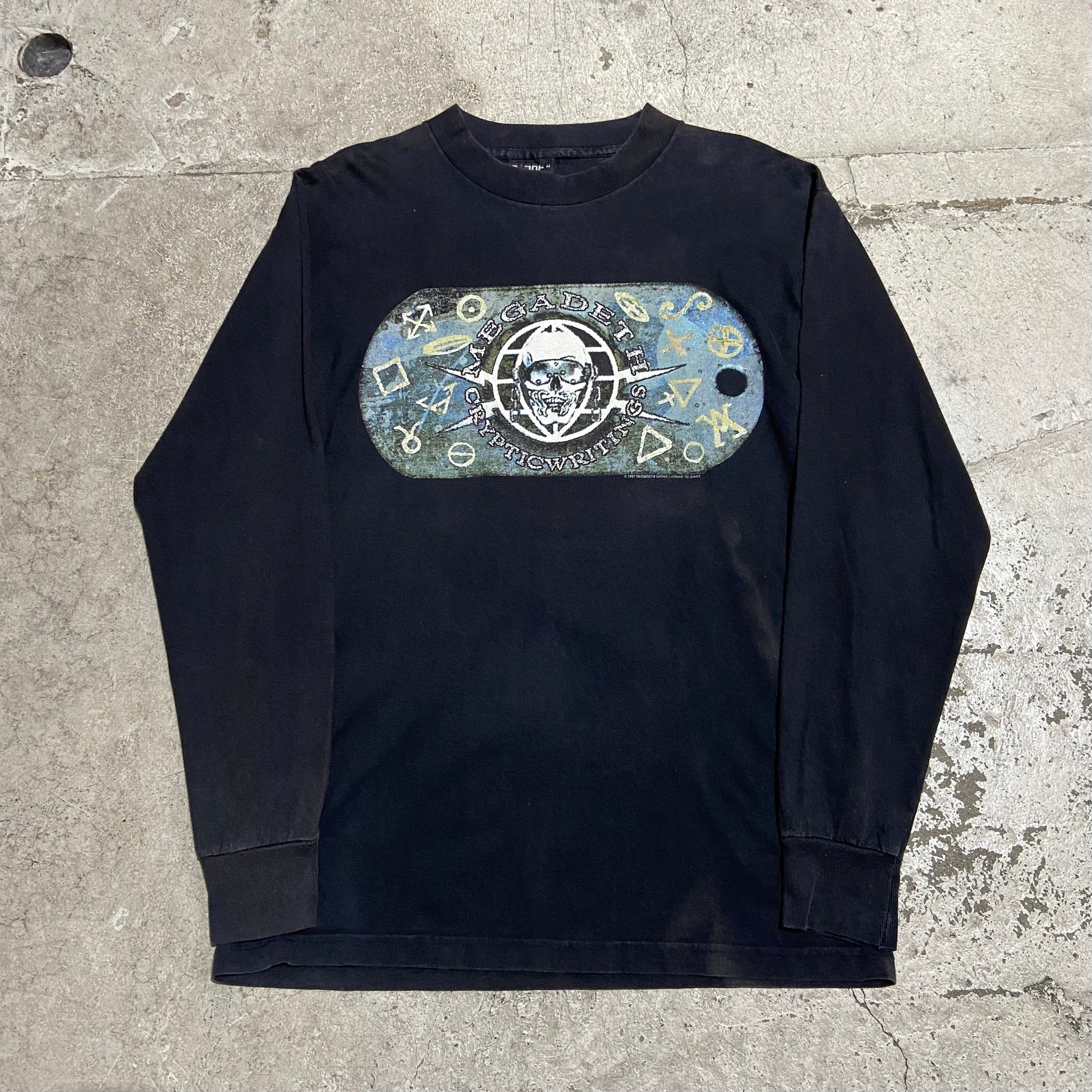 90s MEGADETH / USA製 CRYPTIC WRITINGS ワールドツアー L/S バンドT 