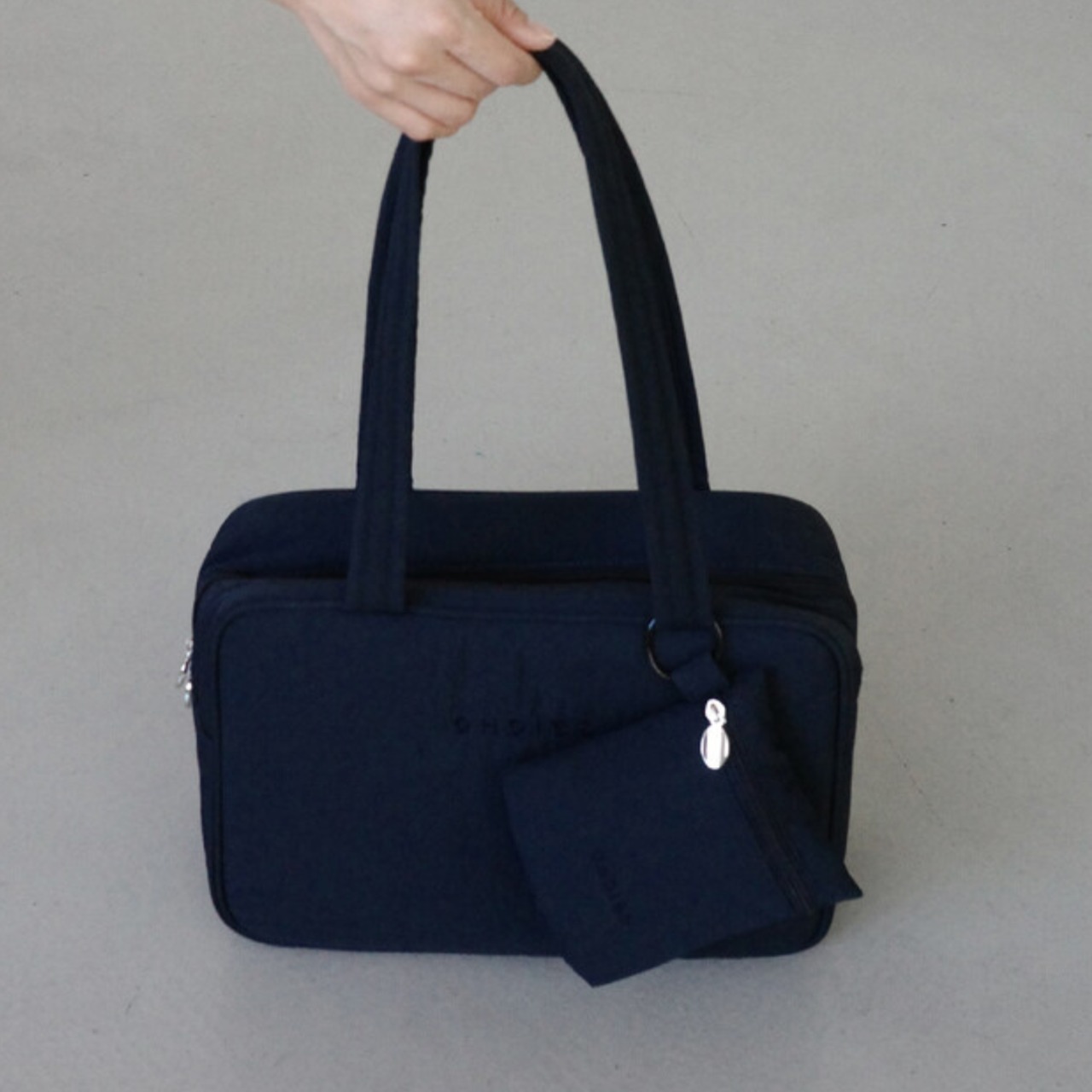 【予約】[ OHDIBS ] Mini Cube Pouch｜Deep Navy - 2