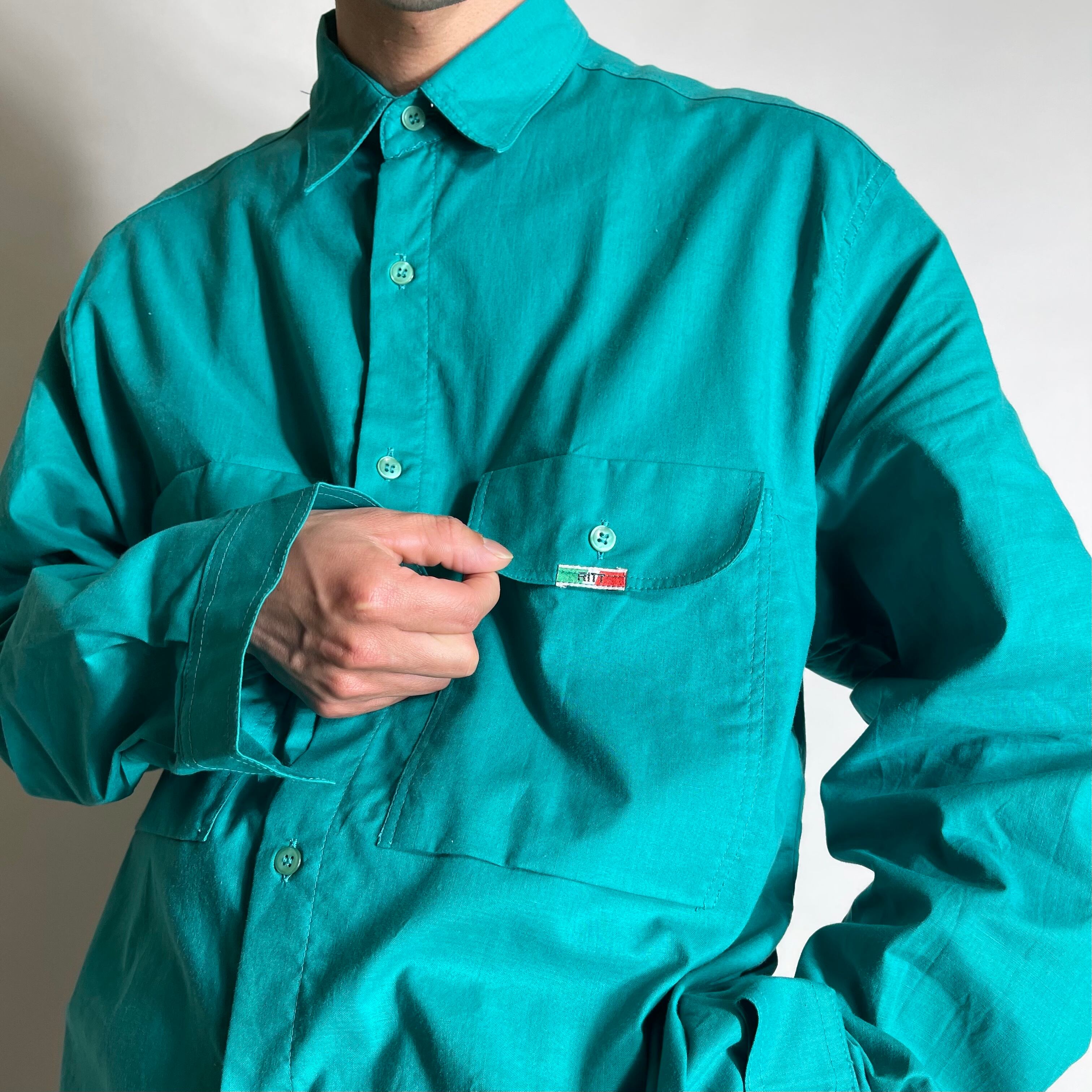 made in italy green color  shirt