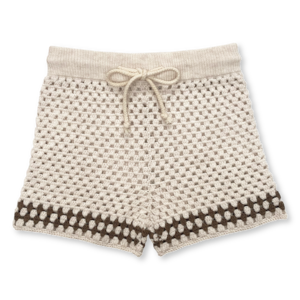 Grown / Hand Crochet Shorts - Coconut (1)