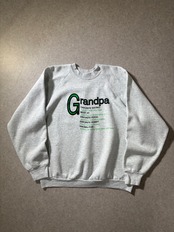 90s “Grandpa” print sweatshirt