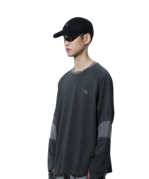 [SAN SAN GEAR] CURVE PANEL CAP [BLACK] 正規品 韓国ブランド 韓国通販 韓国代行 韓国ファッション sansan san san サンサンギア