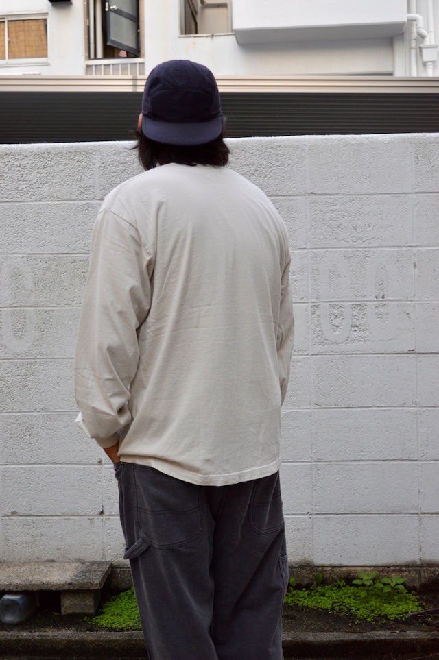 los angels apparel garment dye long sleeve T shirts 6.5oz ロサンゼルスアパレル ガーメントダイロンT CEMENT GRAY