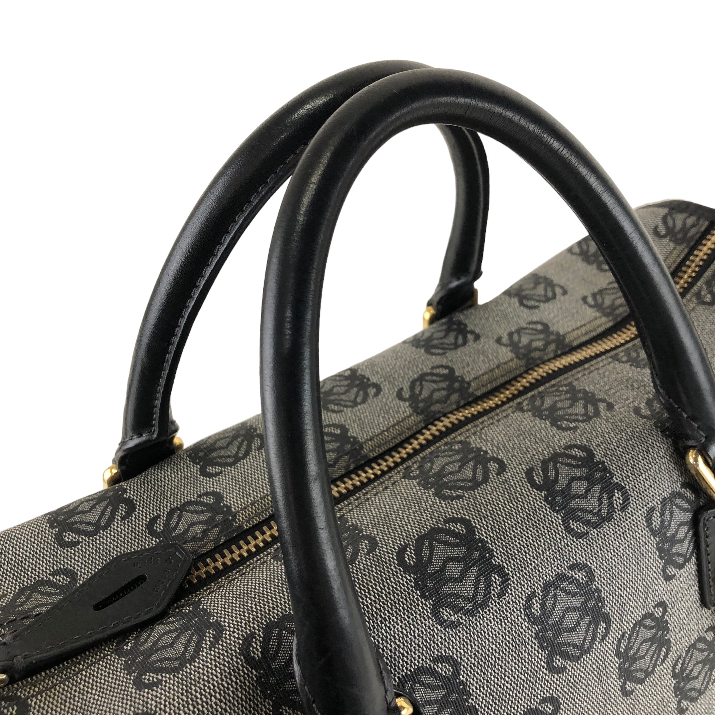 LOEWE ロエベ アナグラム ハンドバッグ ブラック PVCレザー ミニ LOEWE ロエベ アナグラム ハンドバッグ ブラック PVCレザー ミニ