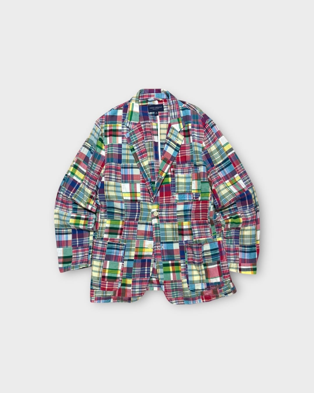 【Used】“DANIEL CREMIEUX” Madras Patchwork Jacket