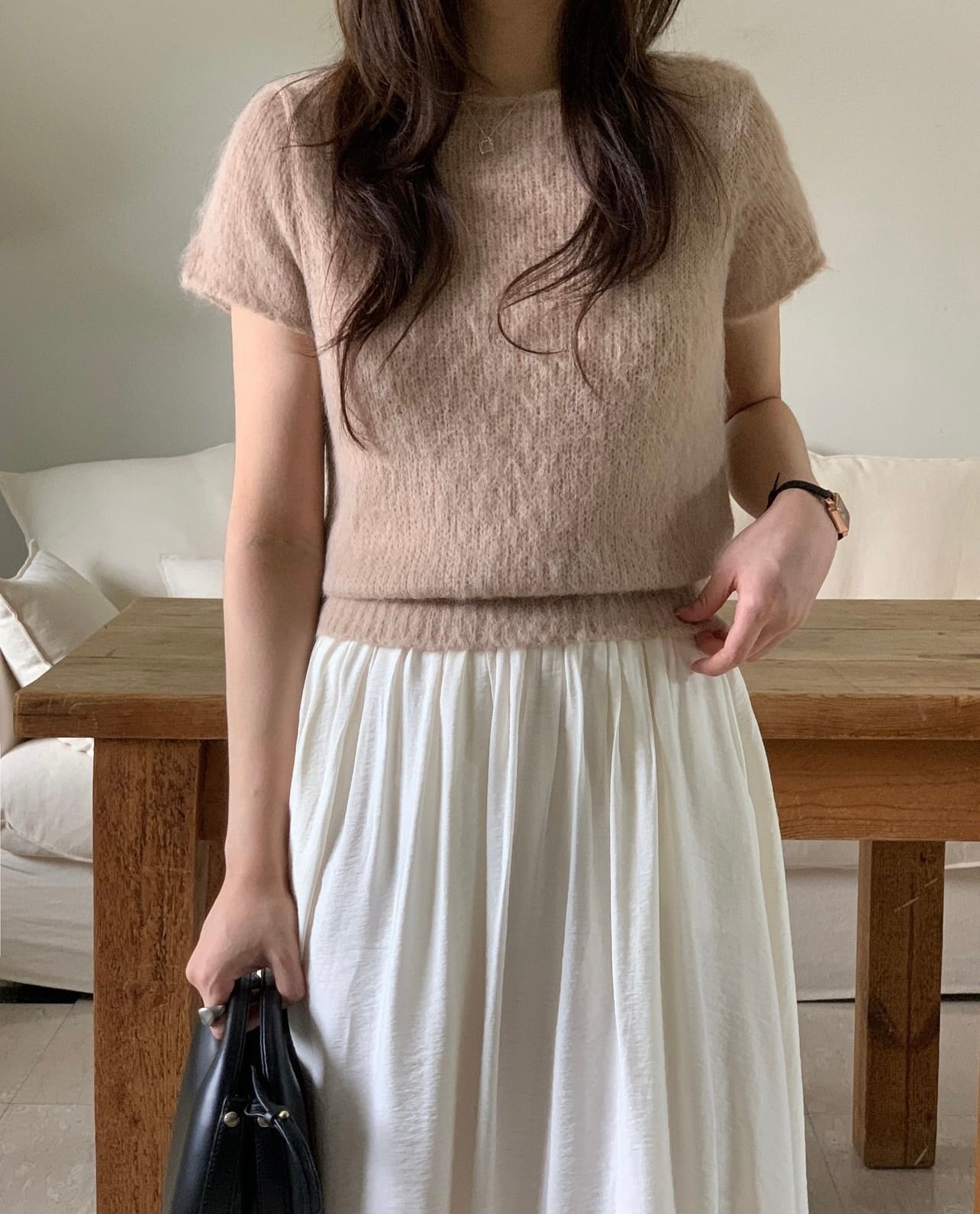 (即納)miel / pure knit / 2color