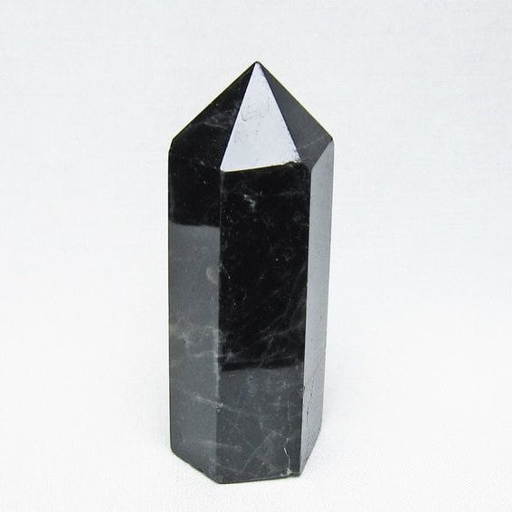 黒水晶 六角柱 モリオン ポイント 置物 一点物 142-11248