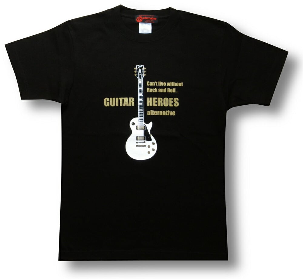 白のレスポール Tシャツ ギター Les Paul メンズ レディース 黒 ...