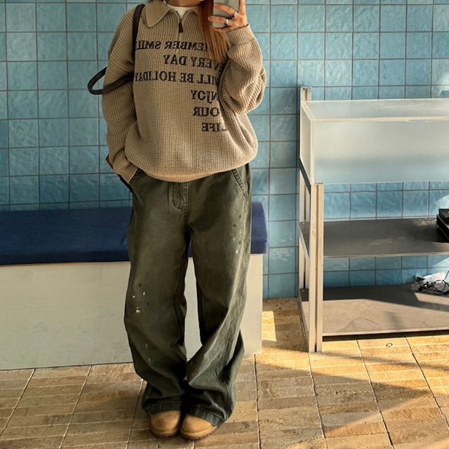 スプラッシュペイントウォッシュパンツ 2col R00618