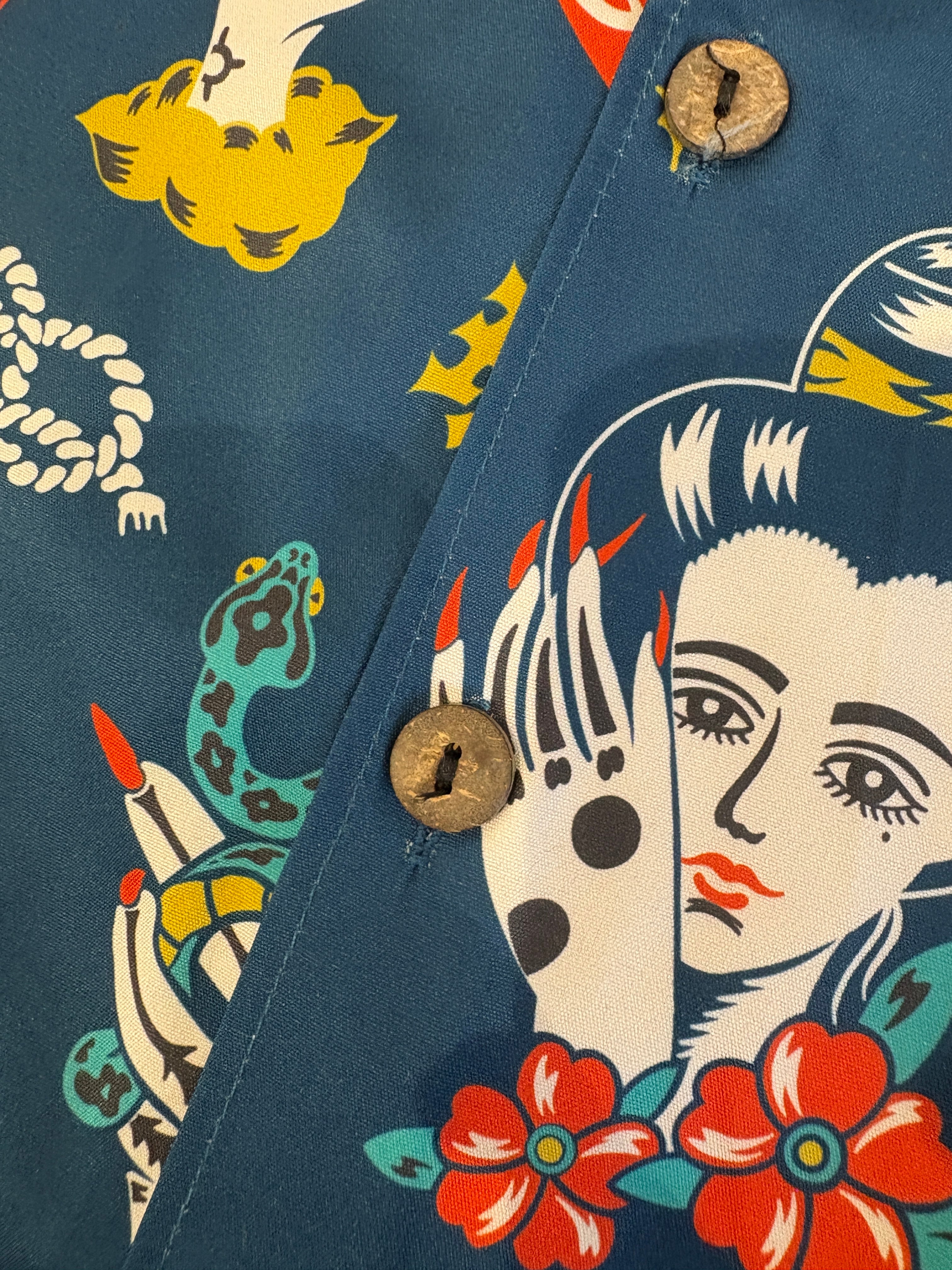 琉球針突（ハジチ）COLORアロハワンピース | 沖縄のセレクトショップ