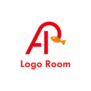 No519 Aと釣り竿のロゴ【アルファベット、A、魚、釣り竿、釣り、シンプル、ポップ、インパクト、ショップ、アプリ、商品】
