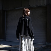 KUON / GANKO別注 Sashiko Kimono Sleeve Cutoff Denim shirt jacket レディースコーディネート