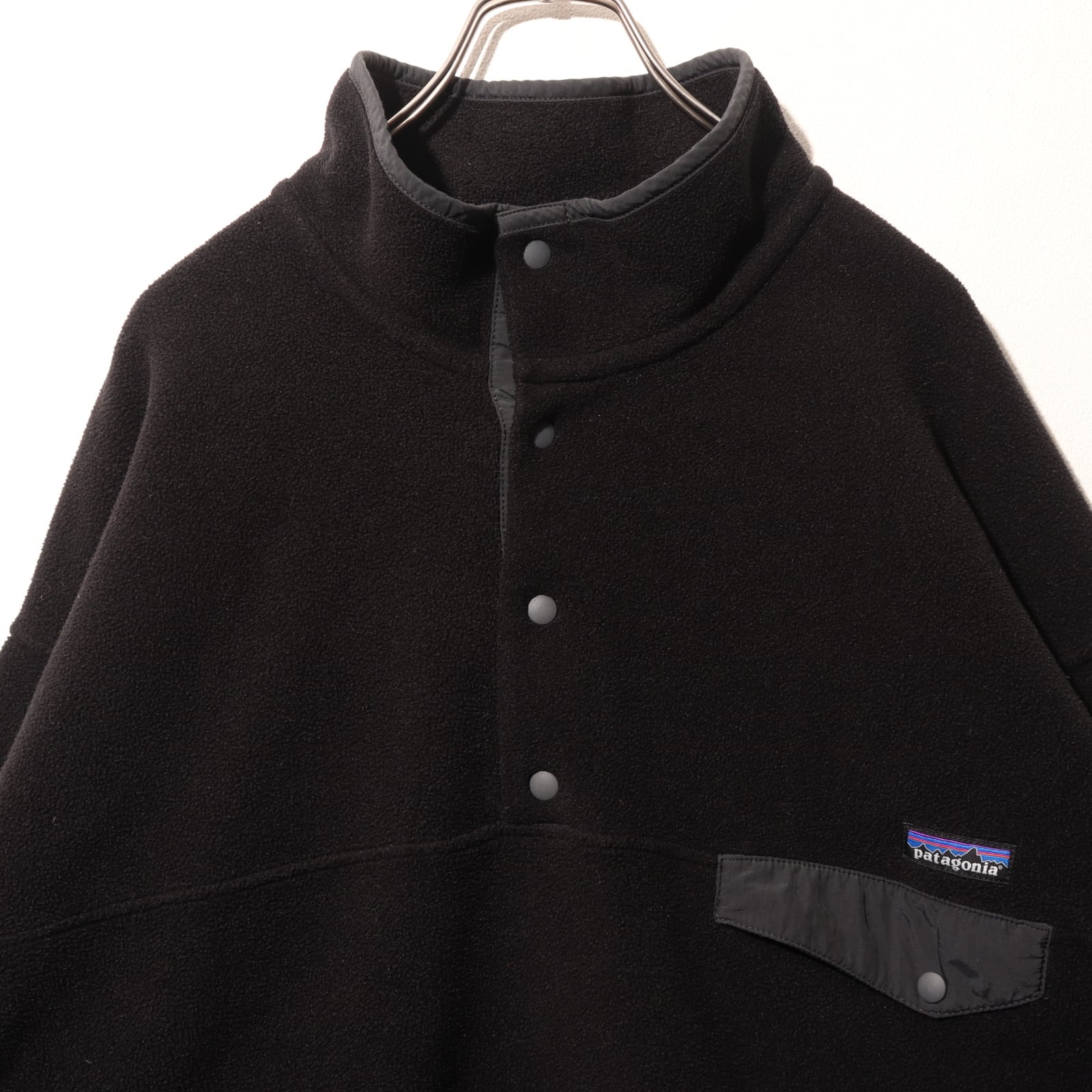 美品 XL 14年 黒 ブラック スナップT Patagonia パタゴニア フリース 