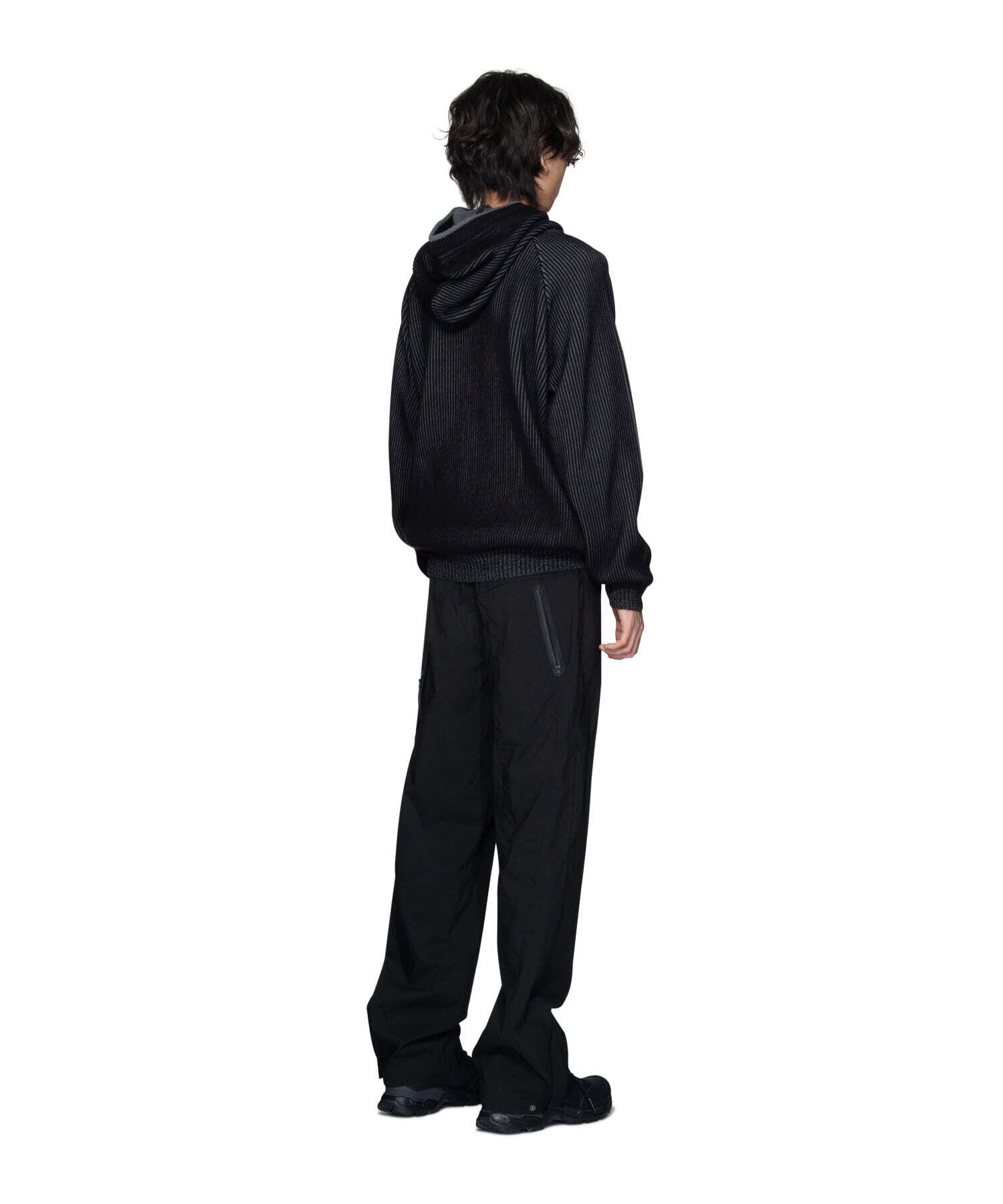 SAN SAN GEAR] 23FW HOODED KNIT BLACK 正規品 韓国ブランド 韓国通販