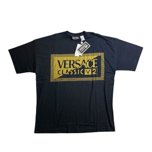 (nos) vintage VERSACE CLASSIC V2 logo tee