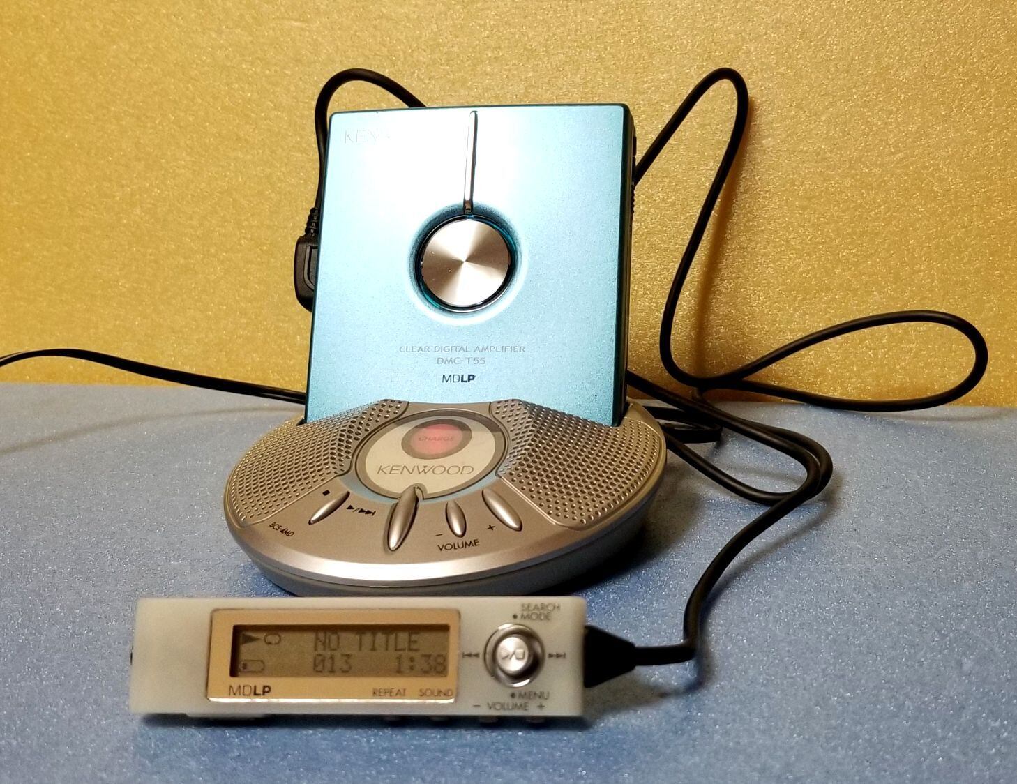 MDポータブルプレーヤー KENWOOD DMC-T55 完動品・動作保証