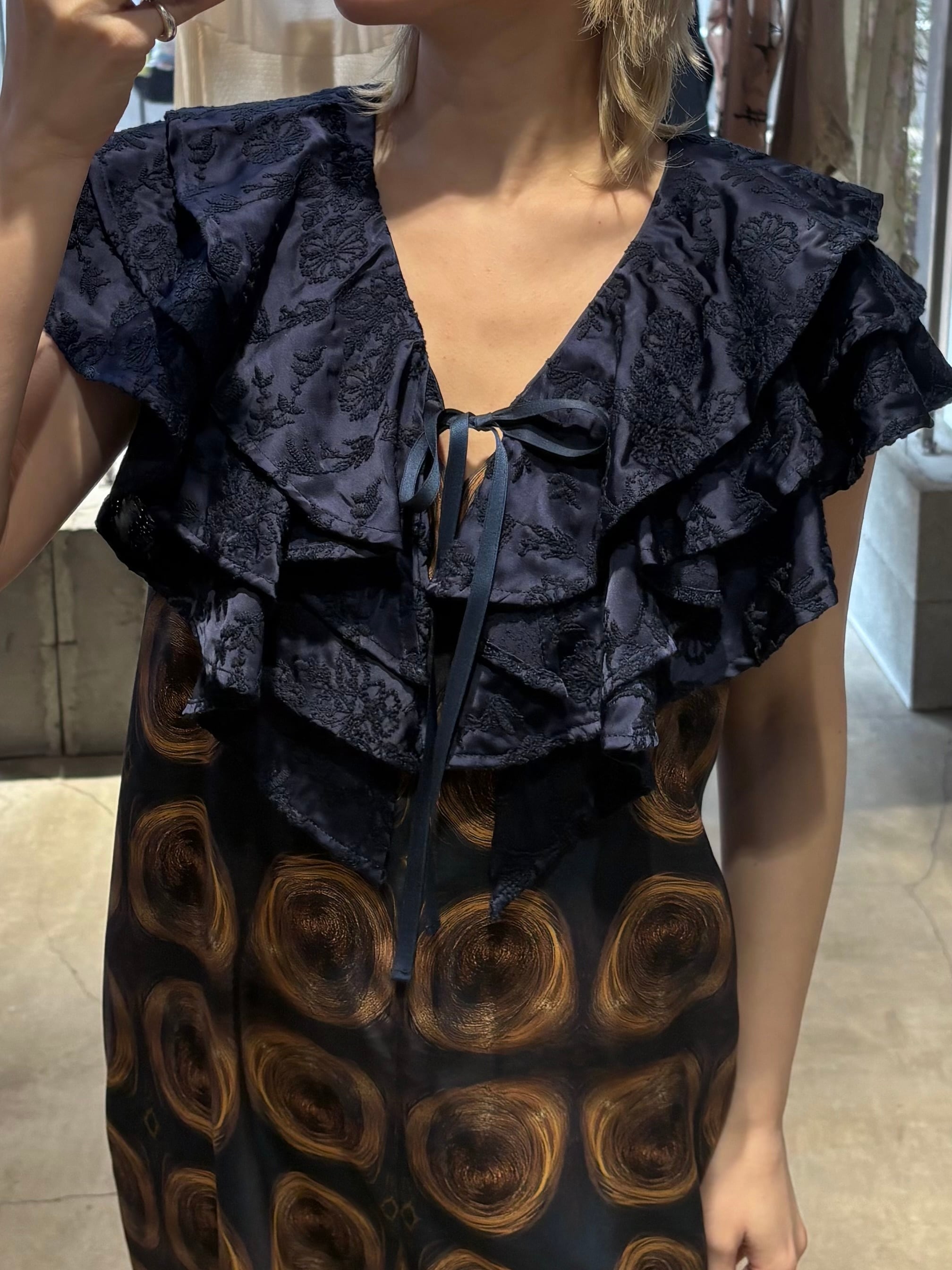 新品タグ付 Fumie tanaka ブラウス フミエタナカ FUMIE TANAKA（フミエ タナカ） サスペンダー 「FUMIE=TANAKA