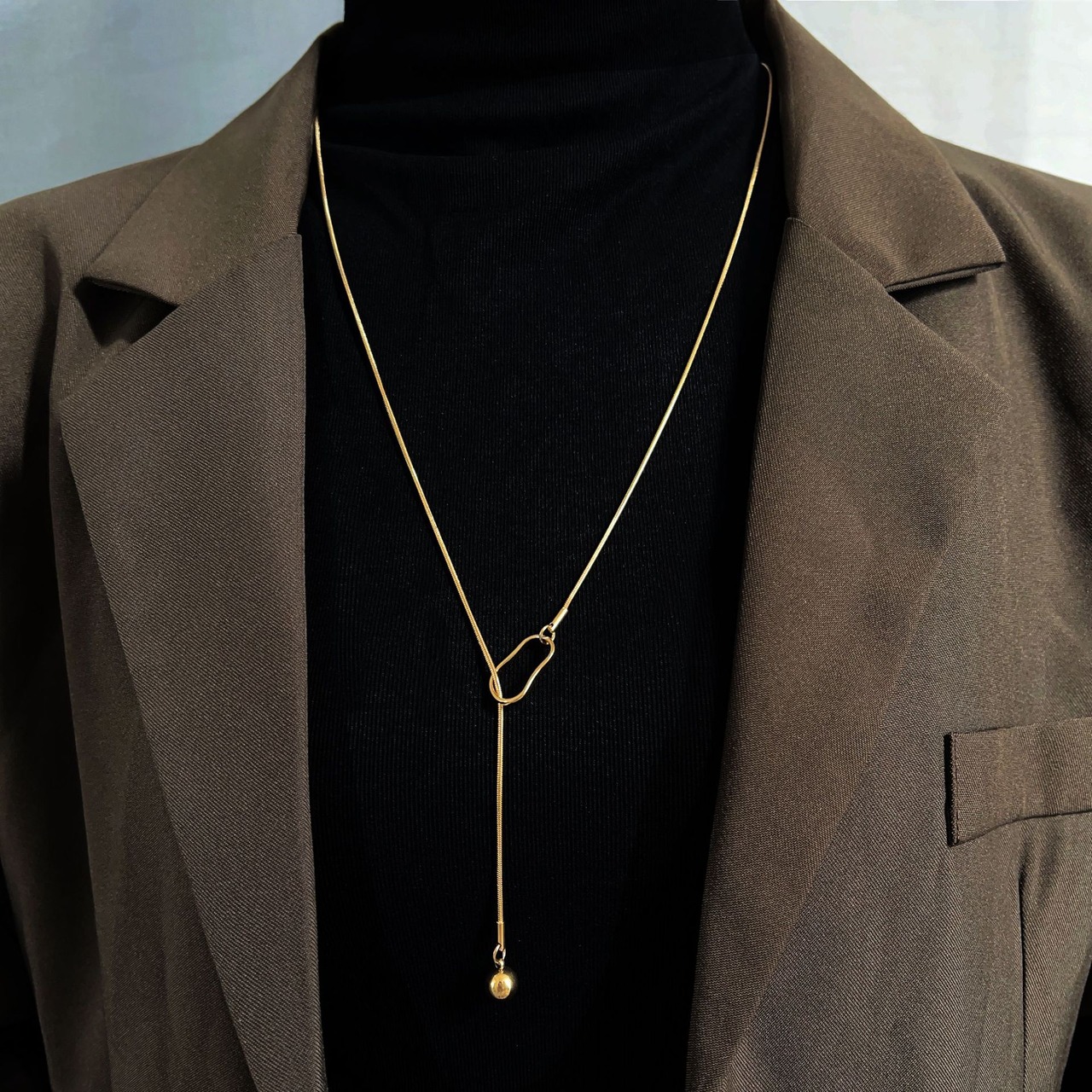 242N　スネークチェーンラリエット