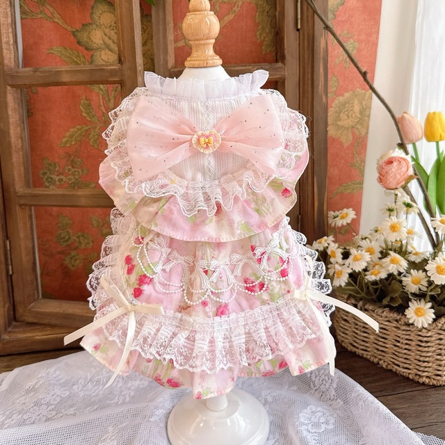 ストロベリーブーケプリンセスドレス　00987