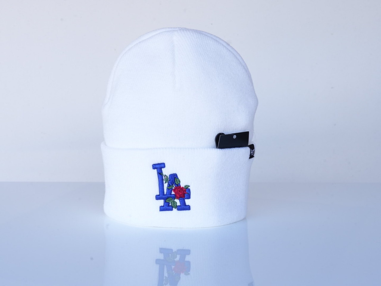 Dodgers'47 ロサンゼルス ドジャース CUFF KNIT Thorn ホワイト butterfly