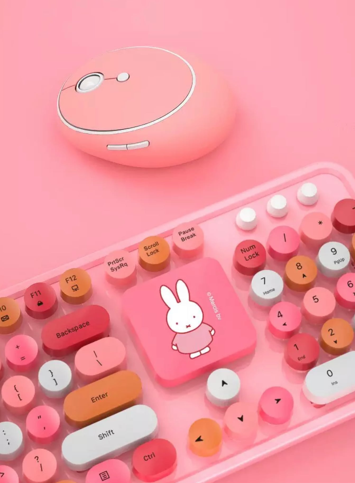 Miffy Bluetooth keyboard&mouse set 3色 ミッフィーちゃん