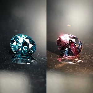 唯一無二の蒼色 0.27ct 天然 ベキリーブルー ガーネット（カラーチェンジガーネット）