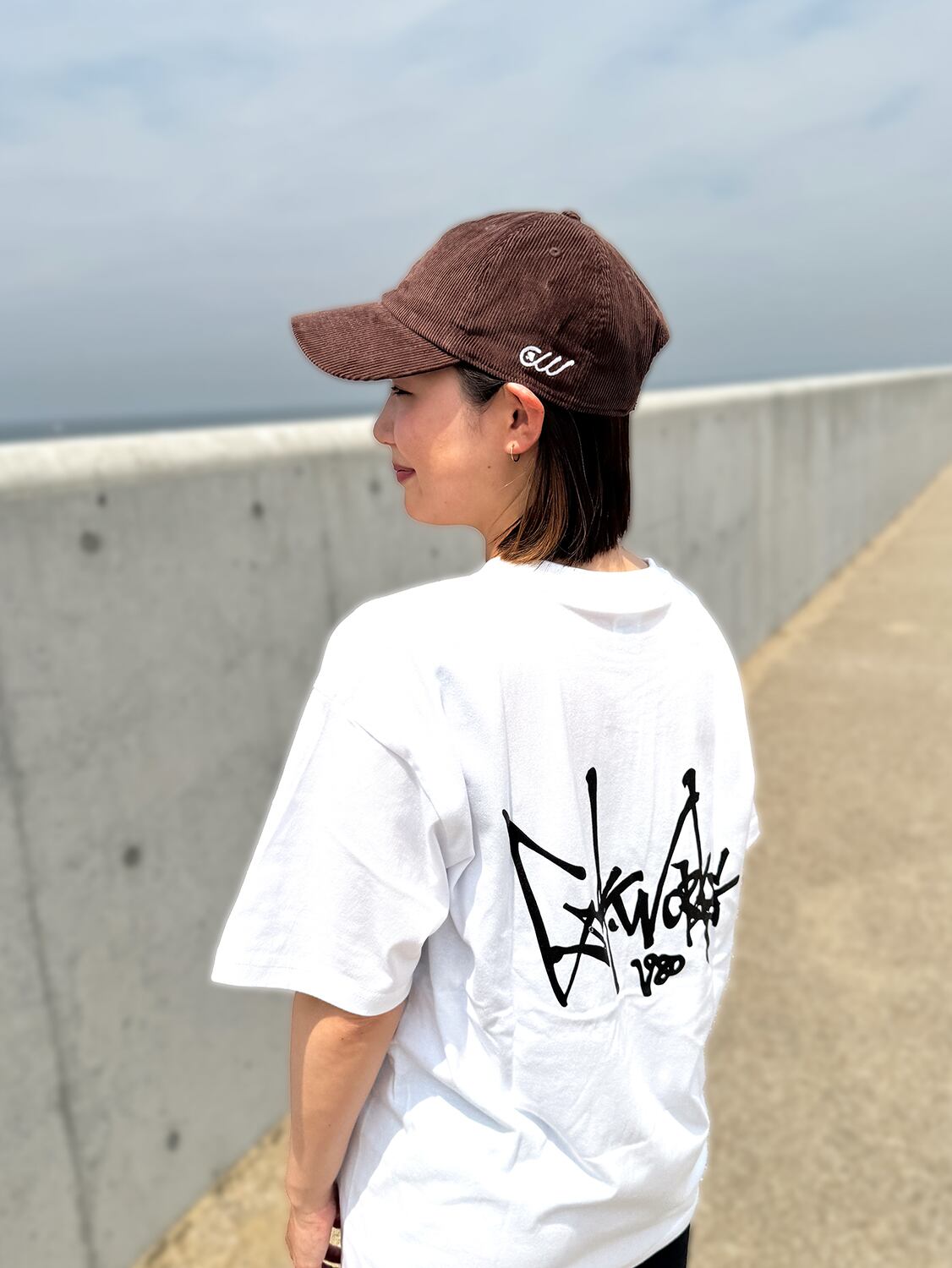 コーデュロイキャップ ブラウン ロゴ横 | CSK.works オンライン