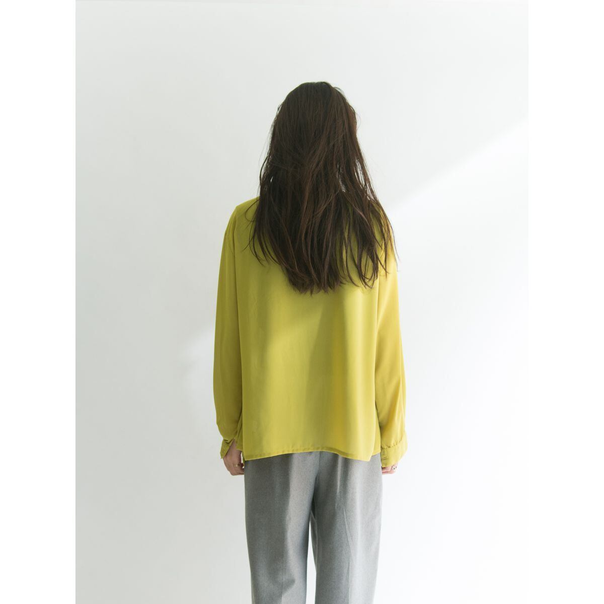 【CAROLL】Made in FRANCE poryester sheer shirt (フランス製 ポリエステル シアーシャツ ) 7a