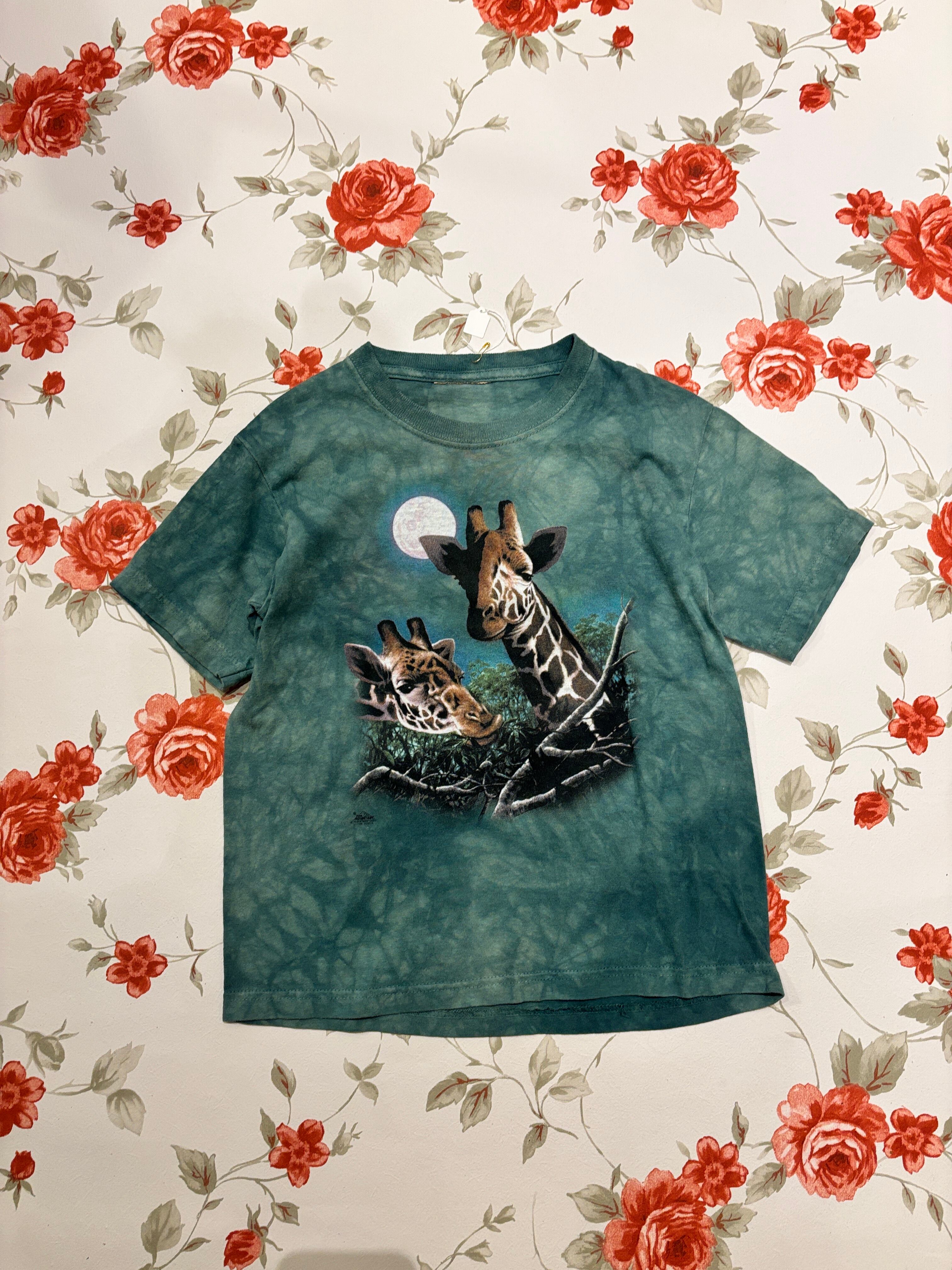 【kids vintage】giraffe THE MOUNTAIN T-sh. about 6-7y