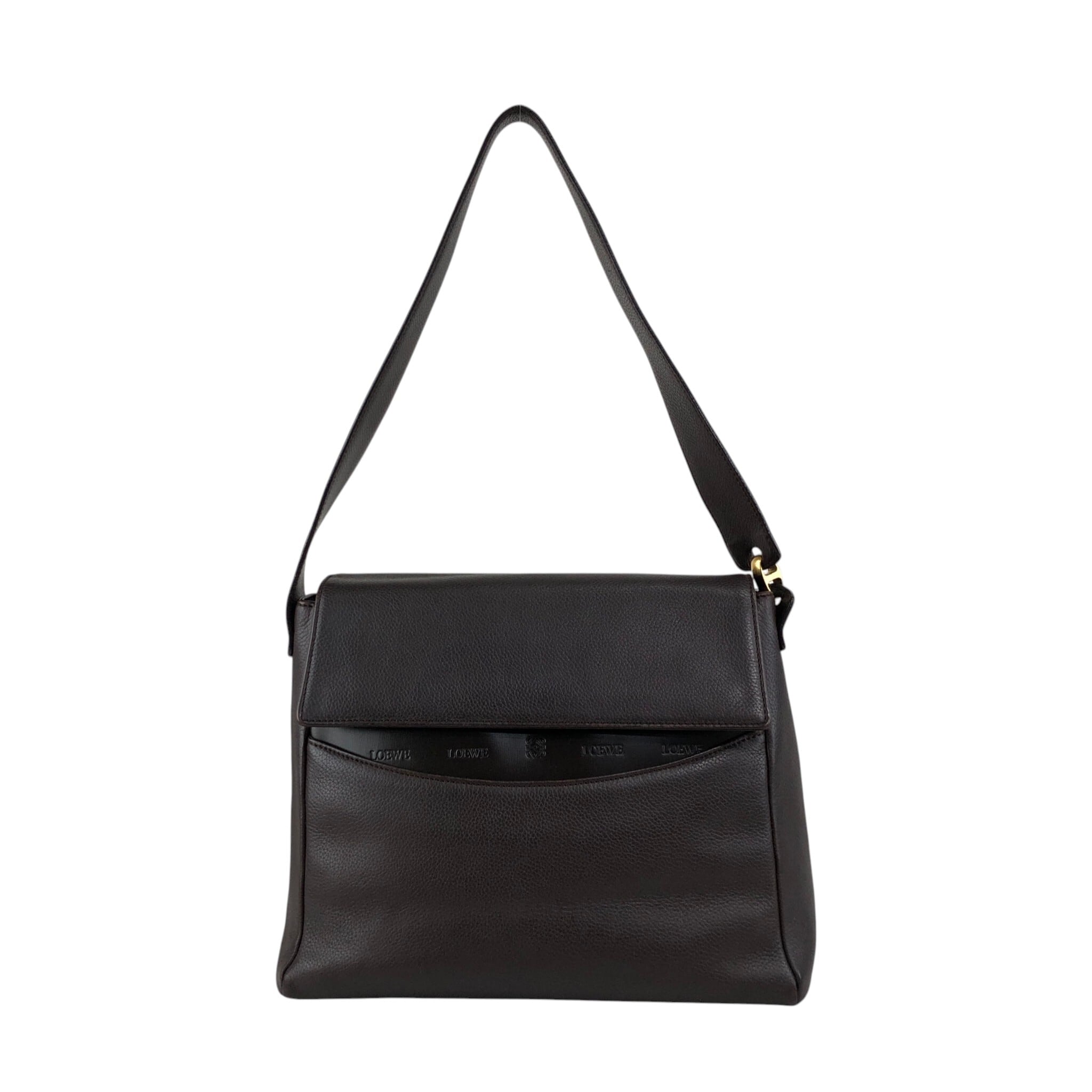 Loewe ダークブラウン ショルダーバッグ 【公式通販】
