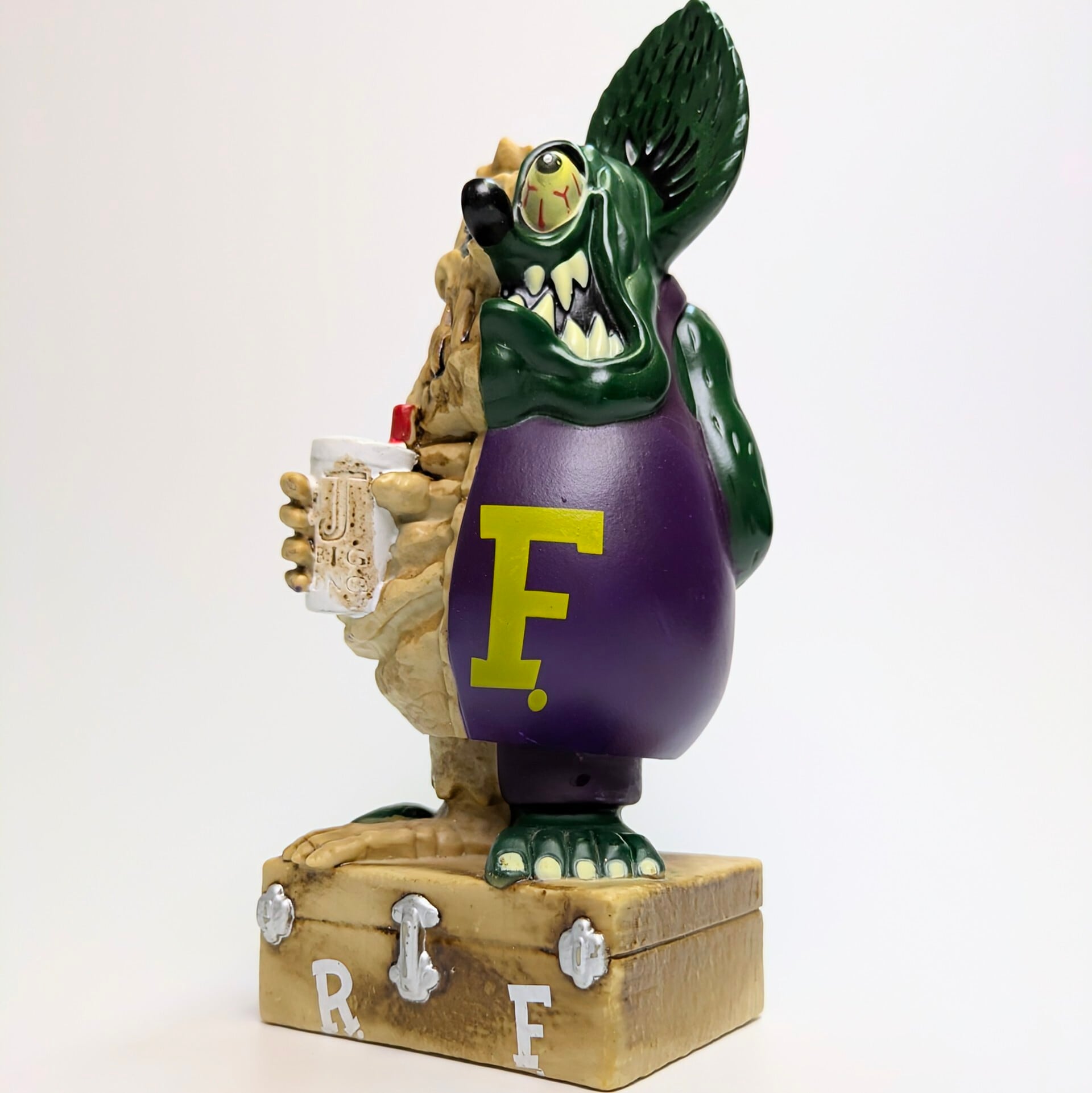 ☆【Rat Fink ラットフィンク】 BOBBLE HEAD / ボビングヘッド LIMITED  Half Skeleton (ハーフスケルトン)  / PURPLE〚アメリカン雑貨 アメトイ〛