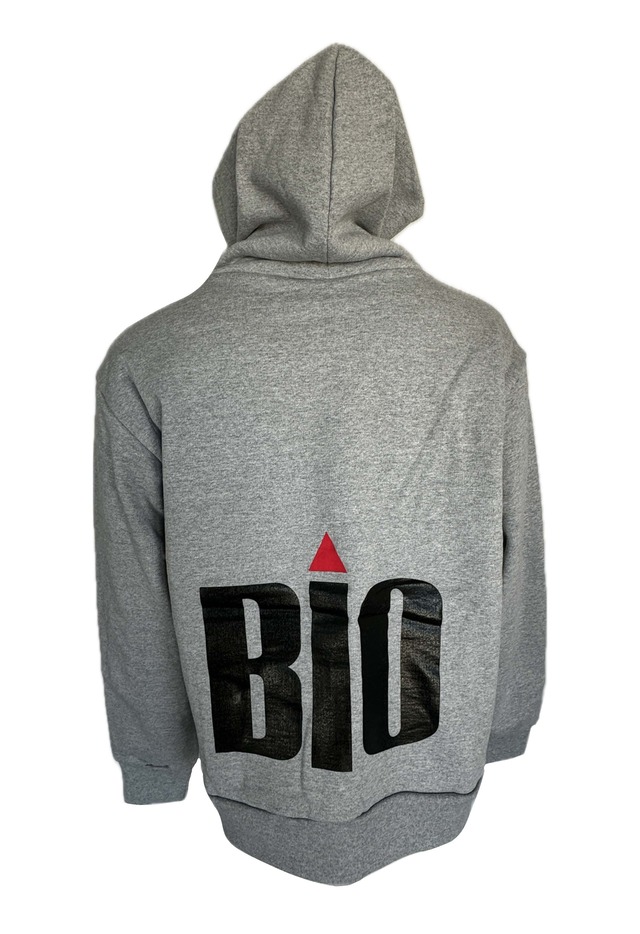 12.5oz Thermal Zip Hoodie(GY)【BIO-F131】