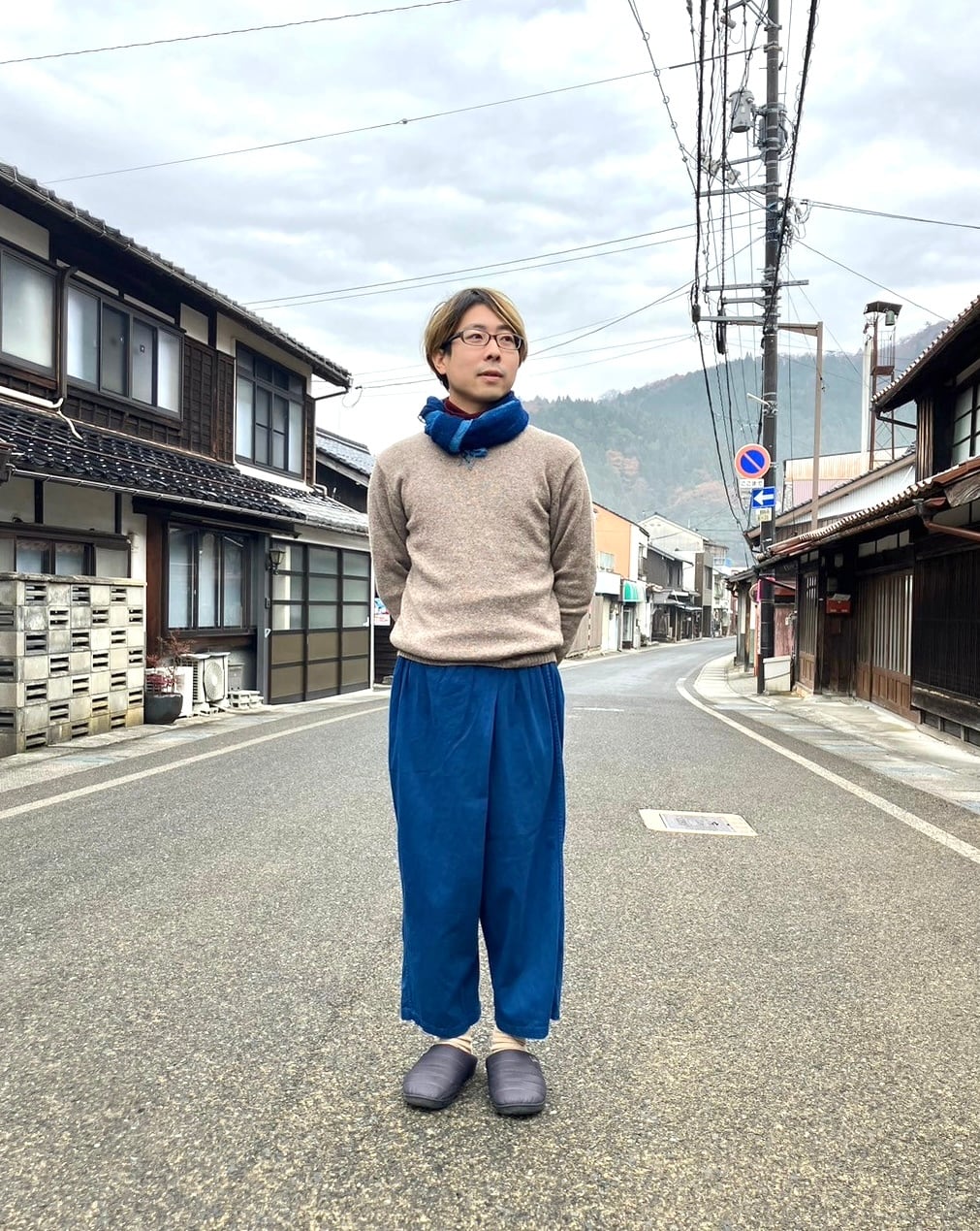 藍染 ななめパンツ | 藍染工房ちずぶるー / Japanese Indigo Blue Dye