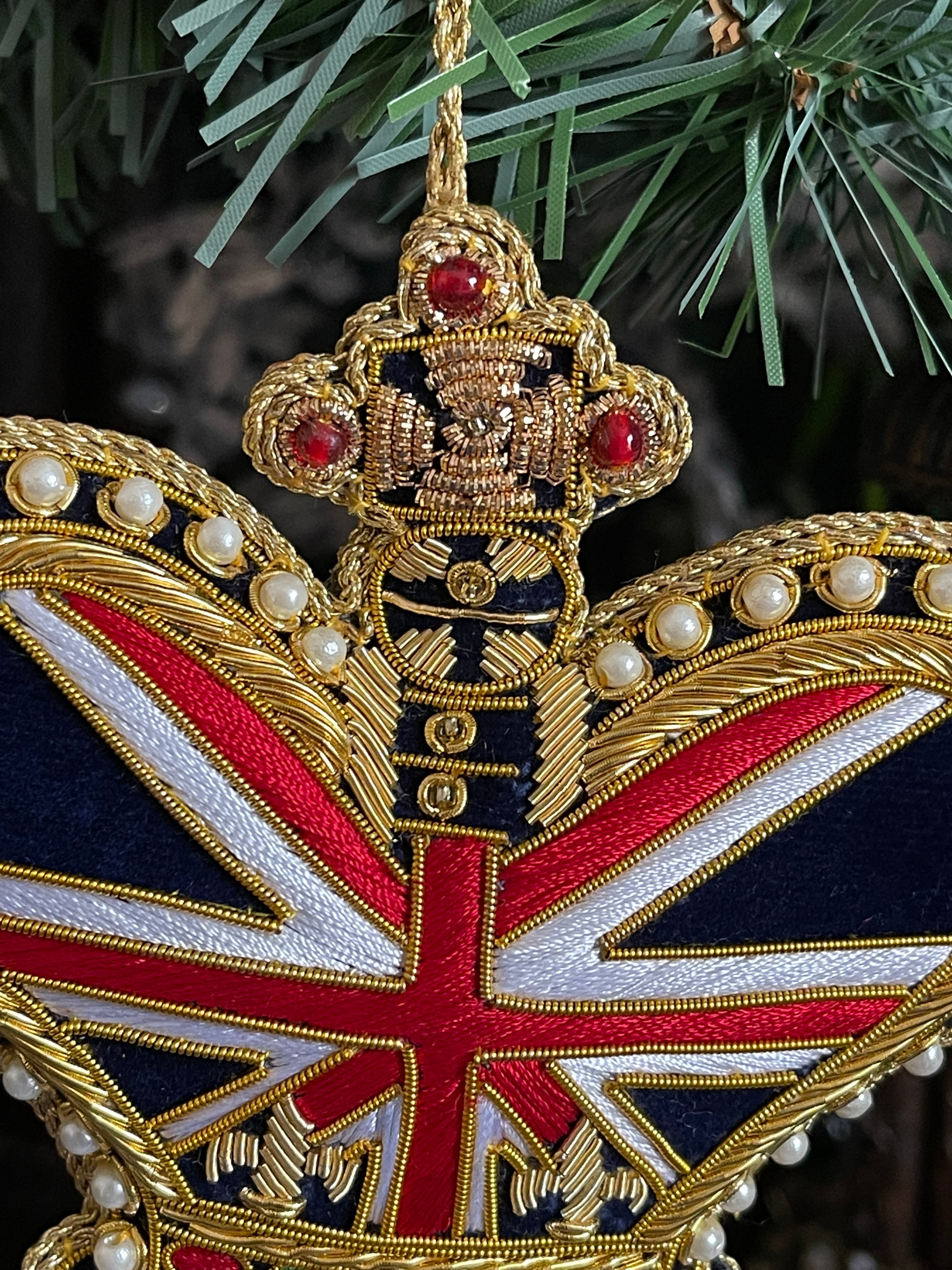 30％OFF!『Royal Palace』ユニオンジャック クラウン オーナメント大 Union Jack crown tree decoration  | Merry Unbirthday