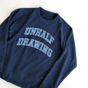 UNHALF DRAWING × 海千山千會 / SWEAT LONG SLEEVE / 立沢トオル / スウェット / ネイビー