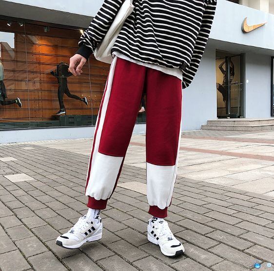 全3色 スウェット ジャージ 部屋着 ウエストゴム サイドライン