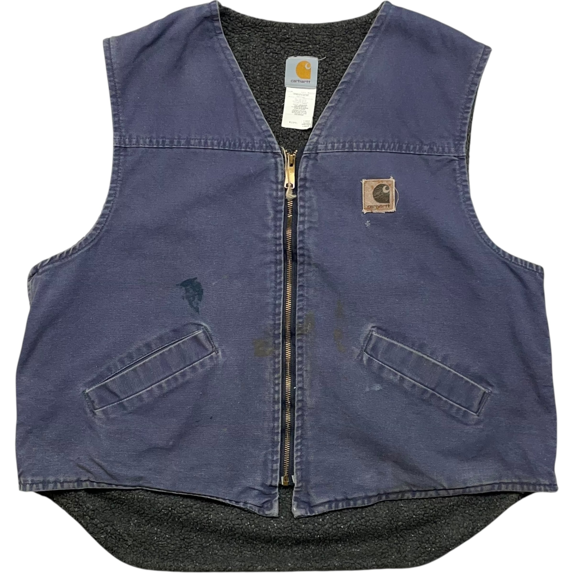 《XL》 Carhartt カーハート ダックベスト 裏ボア PTL ペトロール USA製 no.9032
