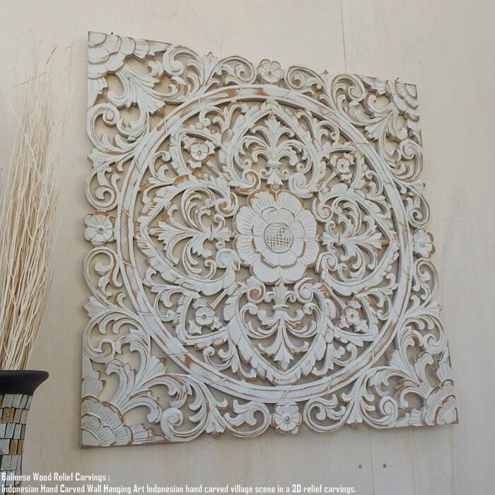 レリーフ 80cmx80cm 四角 正方形 WW アートパネル 木彫り フレーム