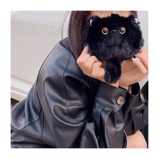 黒猫 ☆ ポーチ 】 black cat pouch bag ＊ animal bag - cat item