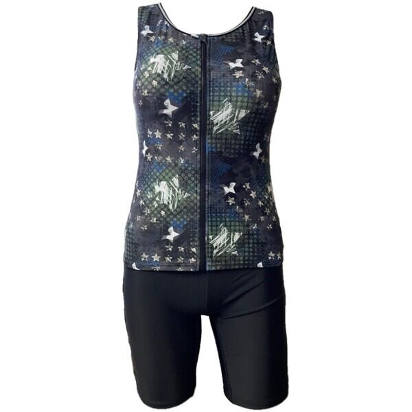 WN-565519 npフィットネス水着 スナップ付きセパレート 総裏地 女性用 サイズ/17号〜21号