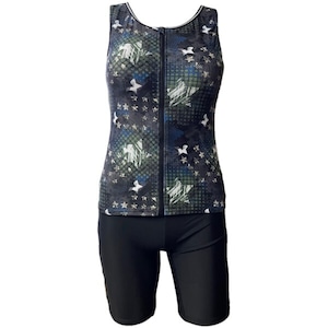 WN-565519 npフィットネス水着 スナップ付きセパレート 総裏地 女性用 サイズ/17号〜21号