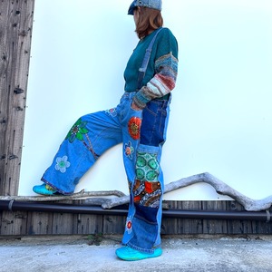 ヒッピーゆるダボリメイクデニム