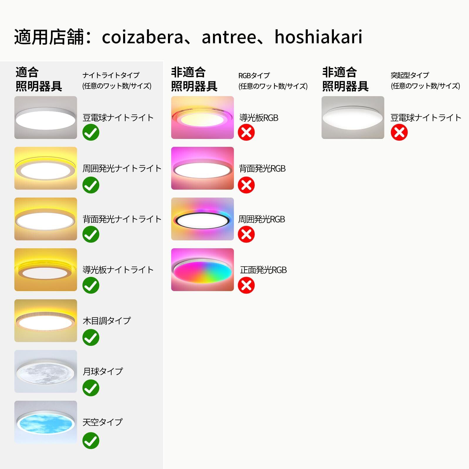新着商品】照明 リモコン シーリングライト リモコン Antree Coizabera