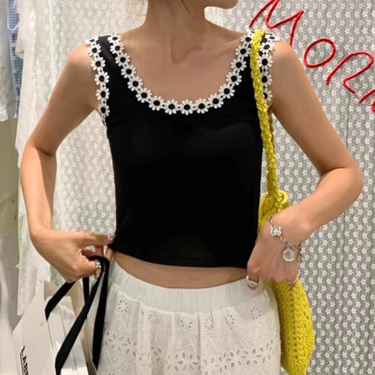 デイジーラインリブタンクトップ R01171