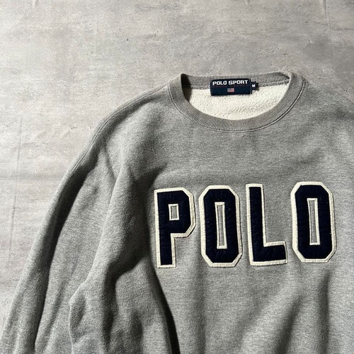 POLO SPORT / 90's- big logo sweat size M