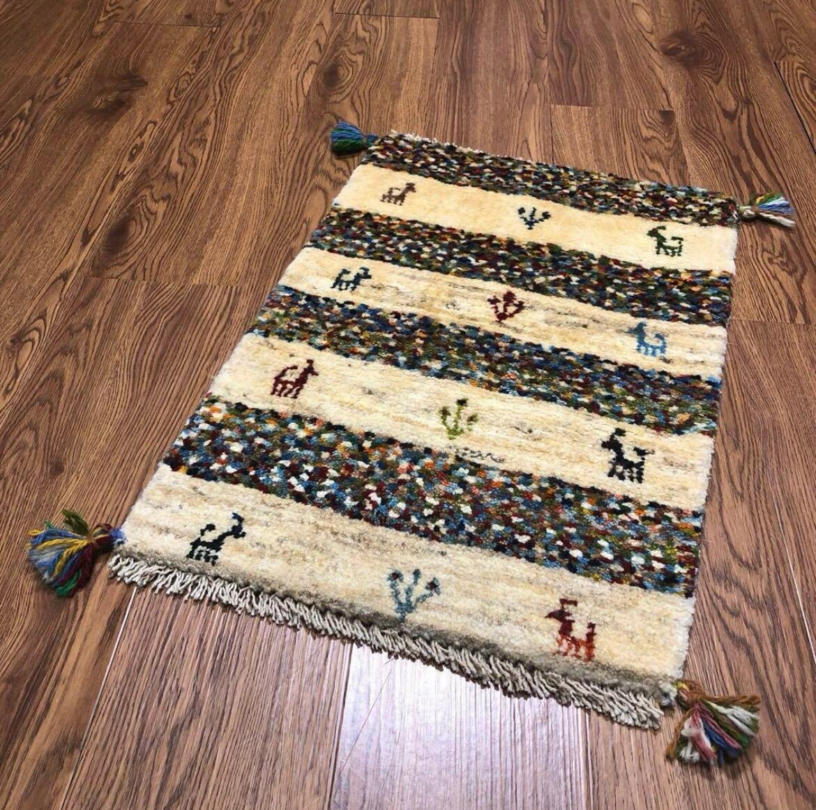 ペルシャギャッベ (ギャベ) ギャッベ 玄関マット No.GM-337 | A's Rug