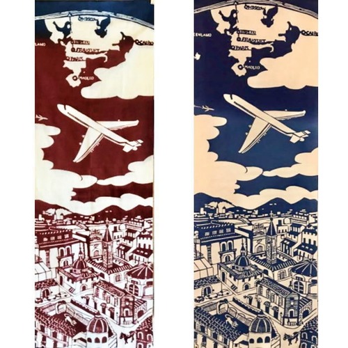 【サンプル】手ぬぐい「イタリア」（茶）